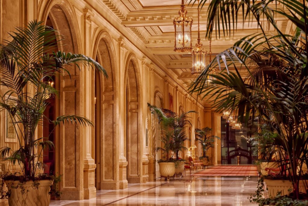 luxury hotel lobby